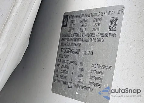 2017 Chevrolet Silverado 1500 High Country из США, поврежденный, VIN 3GCUKTEC4HG217400